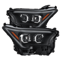 AlphaRex 24-26 Toyota Tacoma / 25-26 4Runner LUXX-Series LED Projector Headlights Black