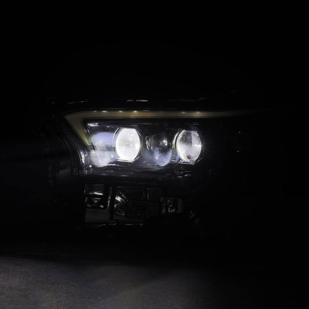 AlphaRex 24-26 Toyota Tacoma / 25-26 4Runner OG-Style LUXX-Series LED Projector Headlights Alpha-Black