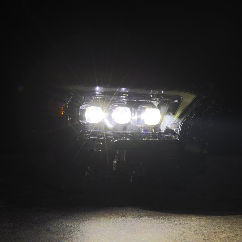 AlphaRex 24-26 Toyota Tacoma / 25-26 4Runner OG-Style NOVA-Series LED Projector Headlights Alpha-Black