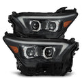 AlphaRex 24-26 Toyota Tacoma / 25-26 4Runner OG-Style LUXX-Series LED Projector Headlights Black