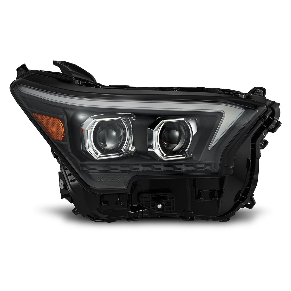 AlphaRex 24-26 Toyota Tacoma / 25-26 4Runner OG-Style LUXX-Series LED Projector Headlights Black