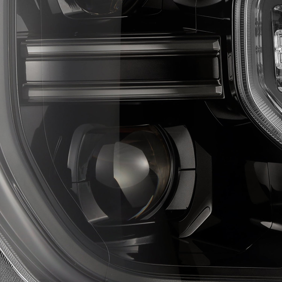 AlphaRex 24-26 Ford Ranger / Ranger Raptor LUXX-Series LED Projector Headlights Alpha-Black
