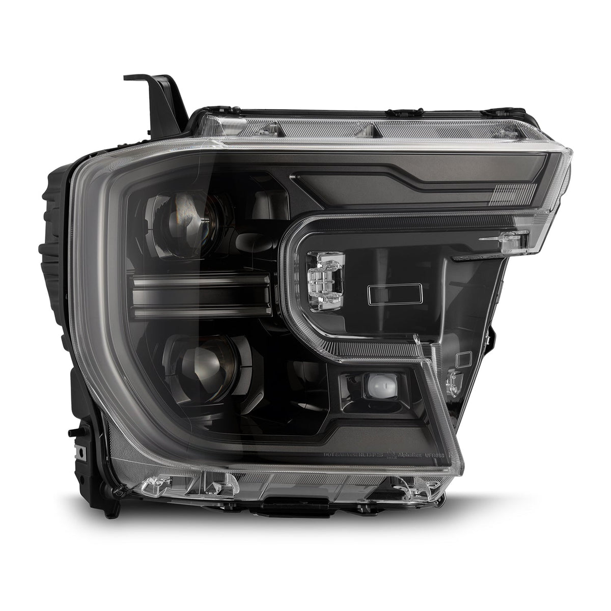 AlphaRex 24-26 Ford Ranger / Ranger Raptor LUXX-Series LED Projector Headlights Alpha-Black