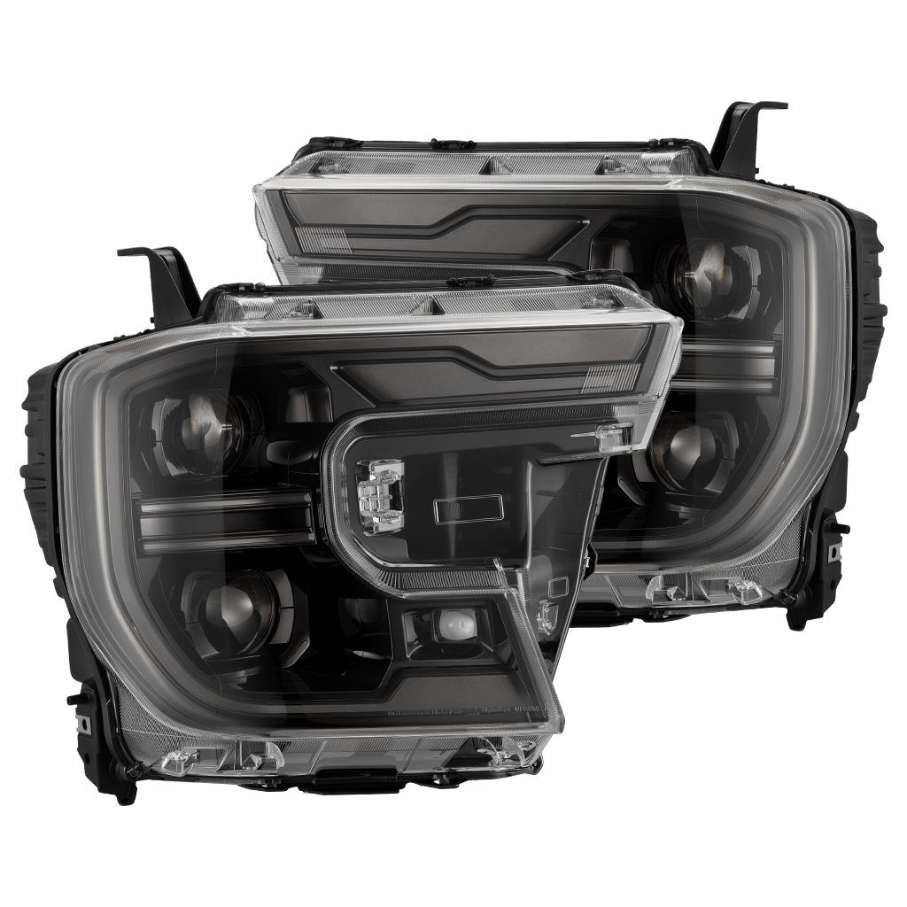 AlphaRex 24-26 Ford Ranger / Ranger Raptor LUXX-Series LED Projector Headlights Alpha-Black