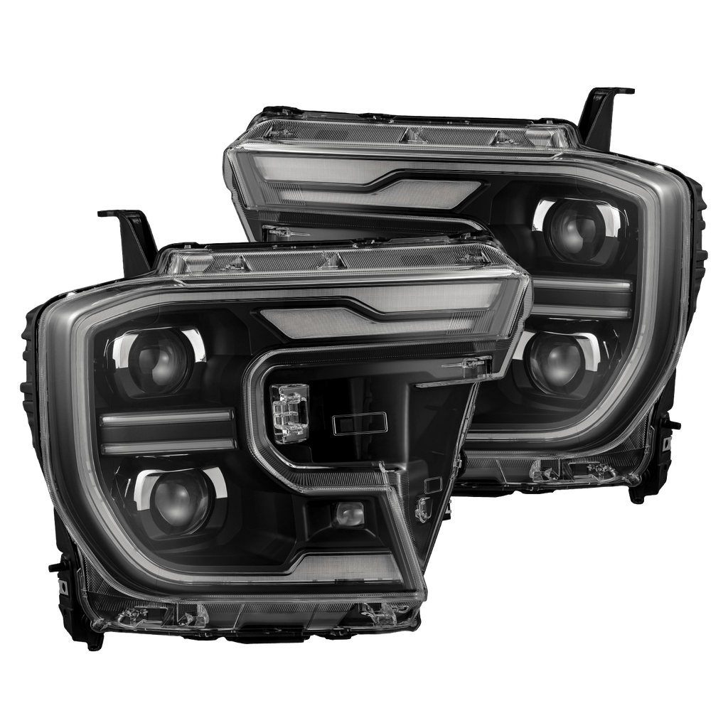 AlphaRex 24-26 Ford Ranger / Ranger Raptor LUXX-Series LED Projector Headlights Black