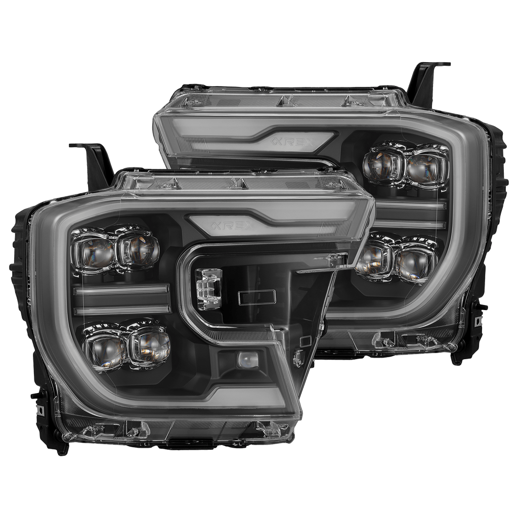 AlphaRex 24-26 Ford Ranger / Ranger Raptor NOVA-Series LED Projector Headlights Black