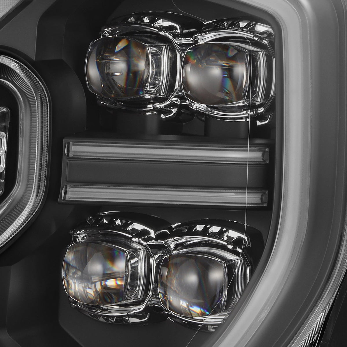 AlphaRex 24-26 Ford Ranger / Ranger Raptor NOVA-Series LED Projector Headlights Black