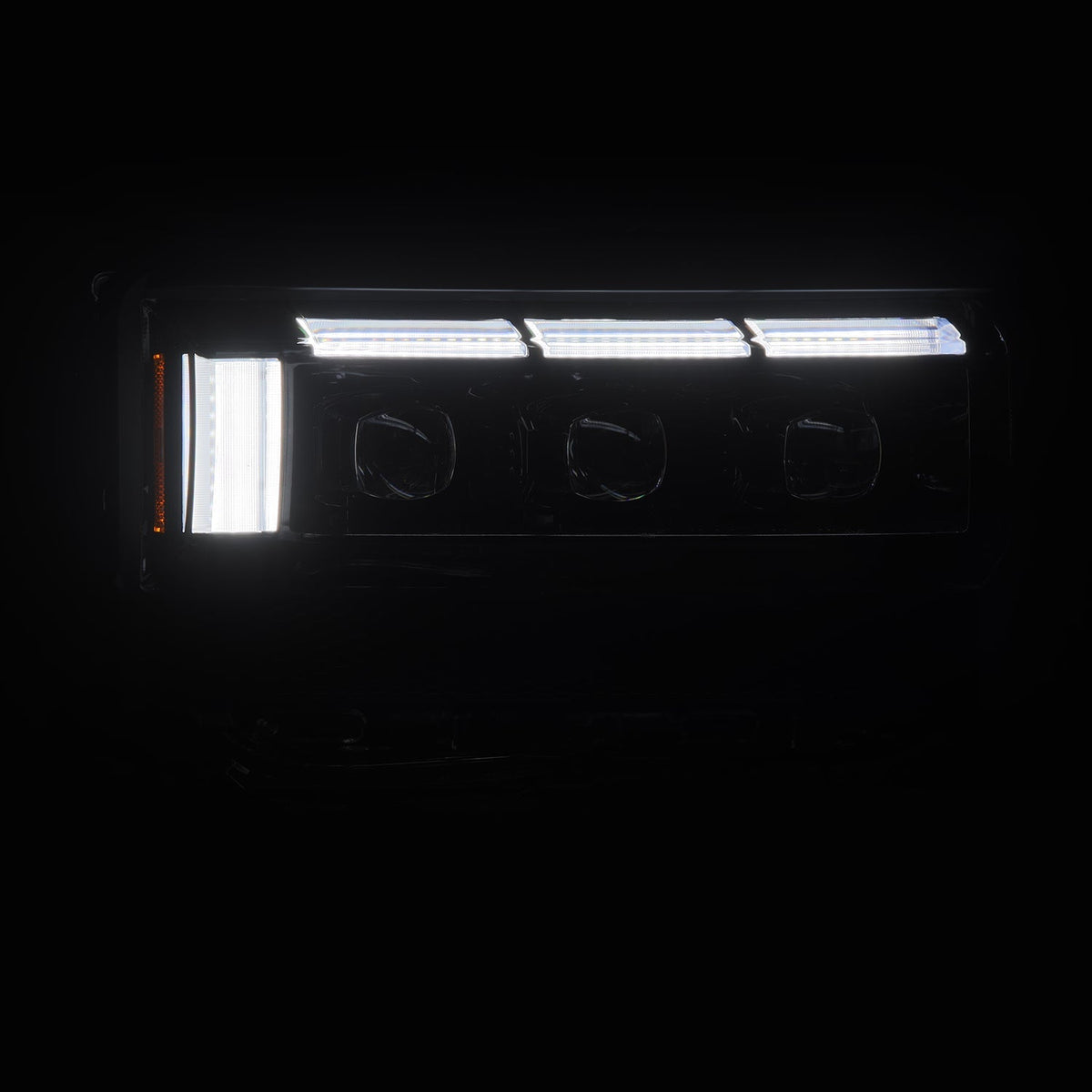 AlphaRex 24-26 Toyota Land Cruiser NOVA-Series LED Projector Headlights Alpha-Black