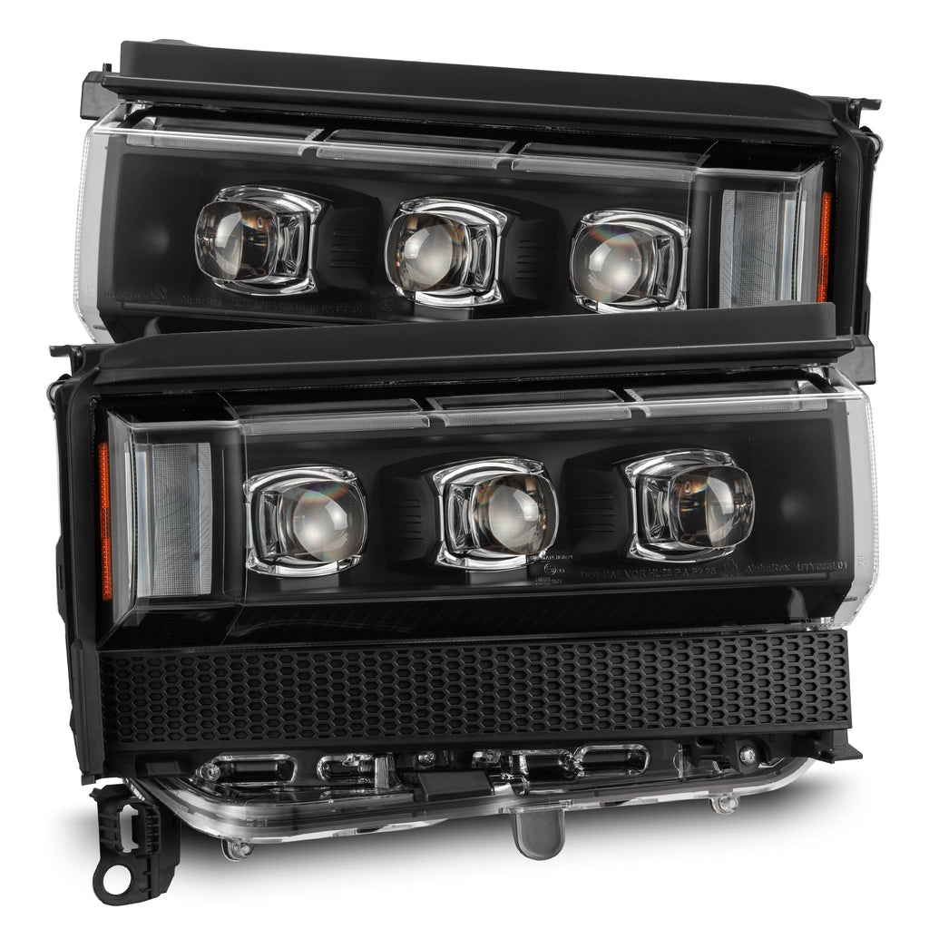 AlphaRex 24-26 Toyota Land Cruiser NOVA-Series LED Projector Headlights Black