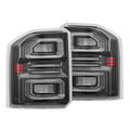 AlphaRex 24-26 Toyota Land Cruiser NOVA-Series Prismatic LED Tail Lights Black Clear
