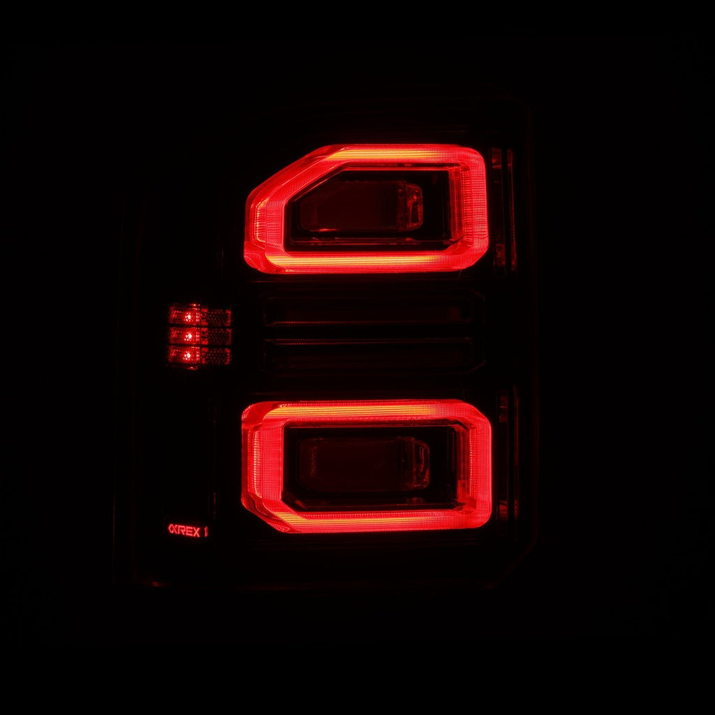 AlphaRex 24-26 Toyota Land Cruiser NOVA-Series Prismatic LED Tail Lights Black Smoke