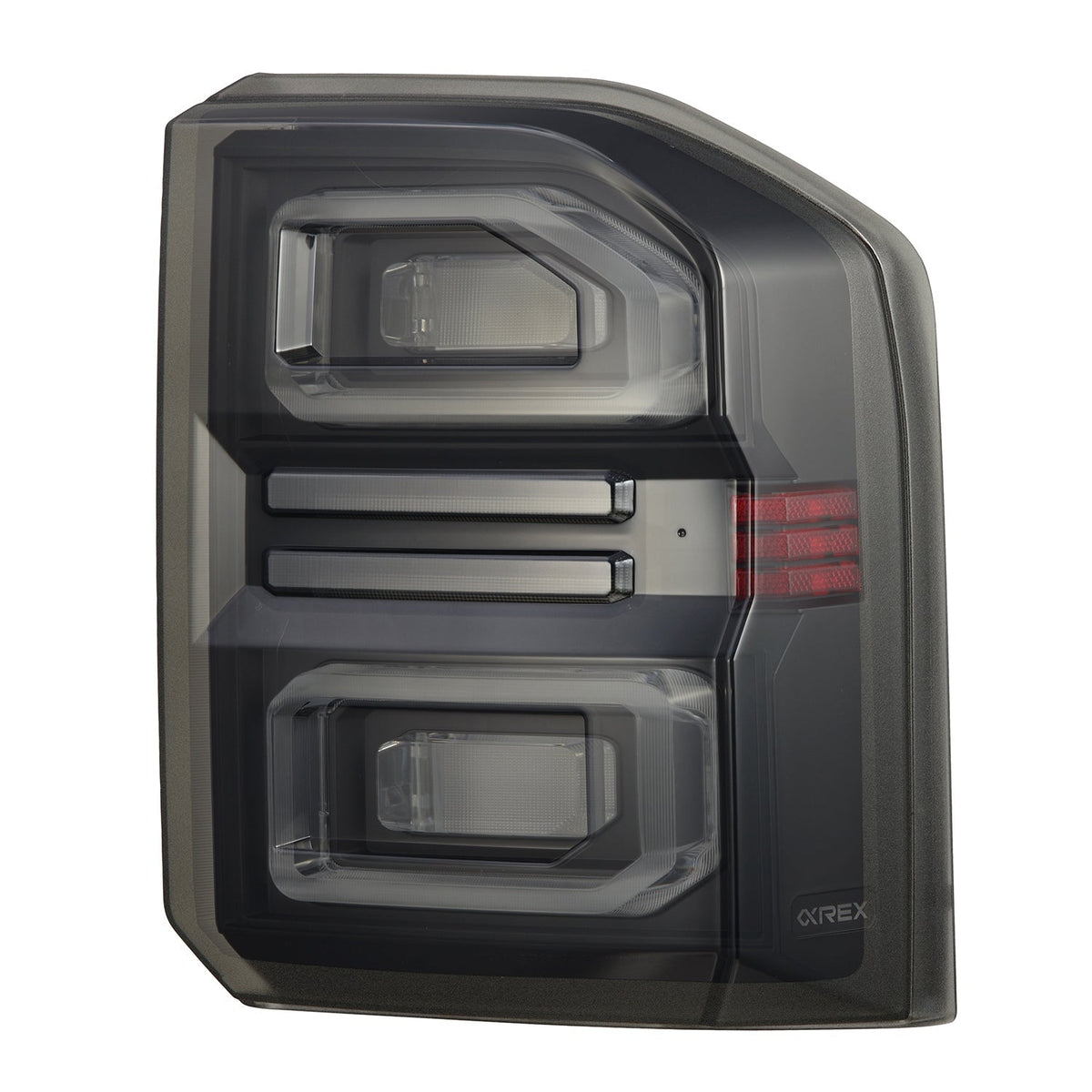 AlphaRex 24-26 Toyota Land Cruiser NOVA-Series Prismatic LED Tail Lights Black Smoke
