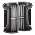 AlphaRex 24-26 Toyota Tacoma TOPO-ETCH NOVA-Series Prismatic LED Tail Lights Black Clear