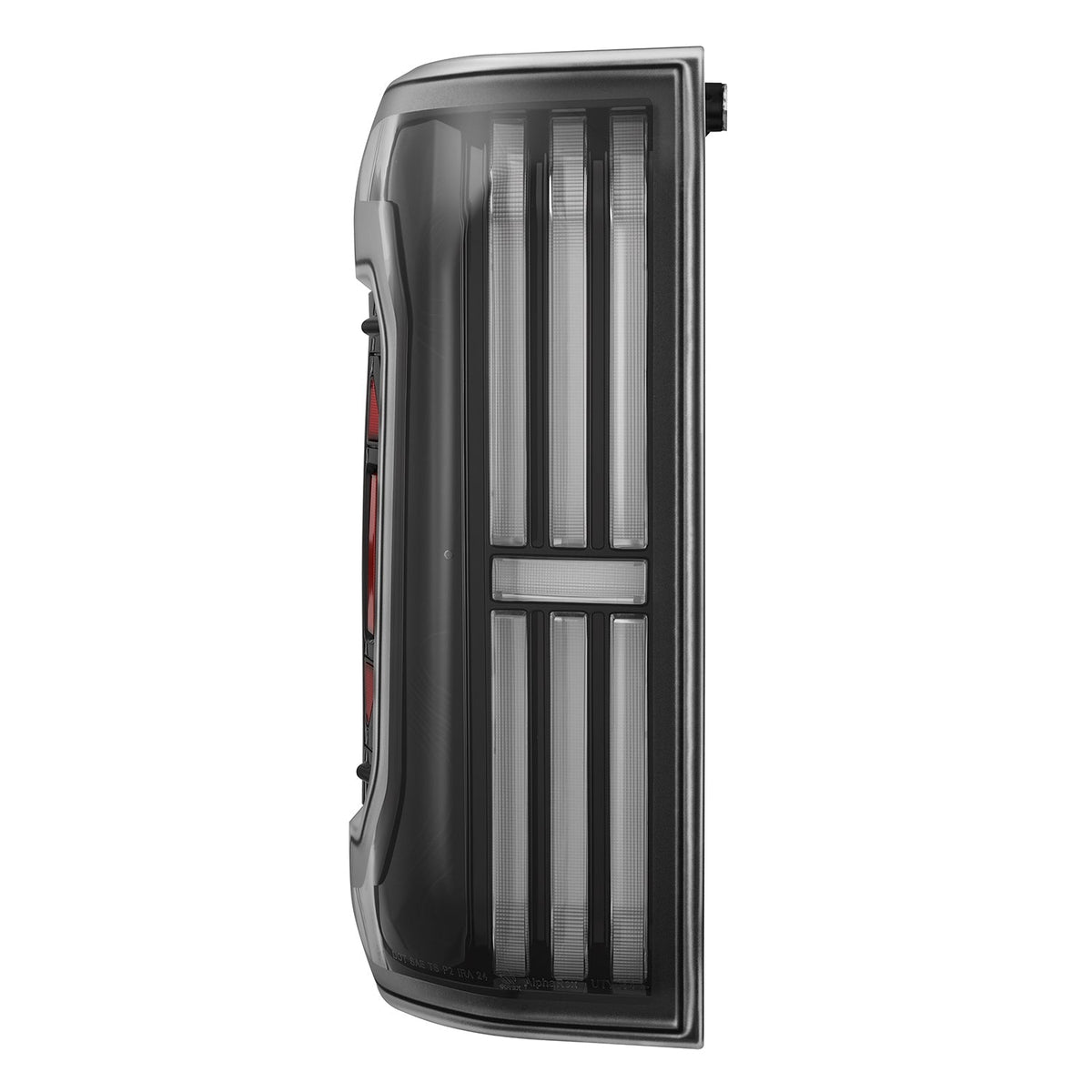 AlphaRex 24-26 Toyota Tacoma TOPO-ETCH NOVA-Series Prismatic LED Tail Lights Black Clear
