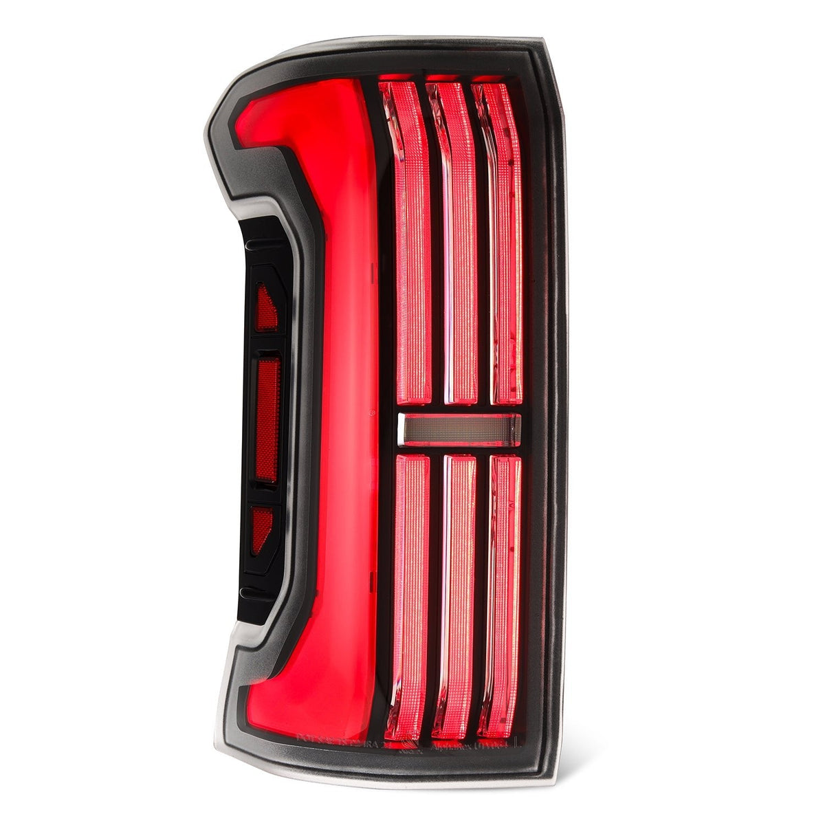 AlphaRex 24-26 Toyota Tacoma NOVA-Series Prismatic LED Tail Lights Black-Red