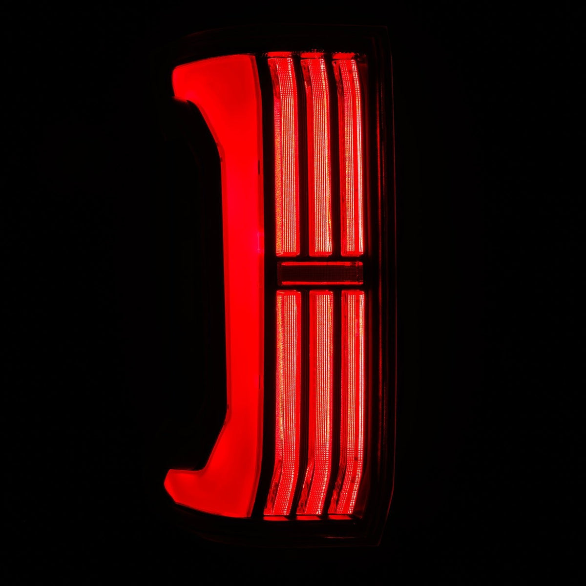 AlphaRex 24-26 Toyota Tacoma NOVA-Series Prismatic LED Tail Lights Black-Red