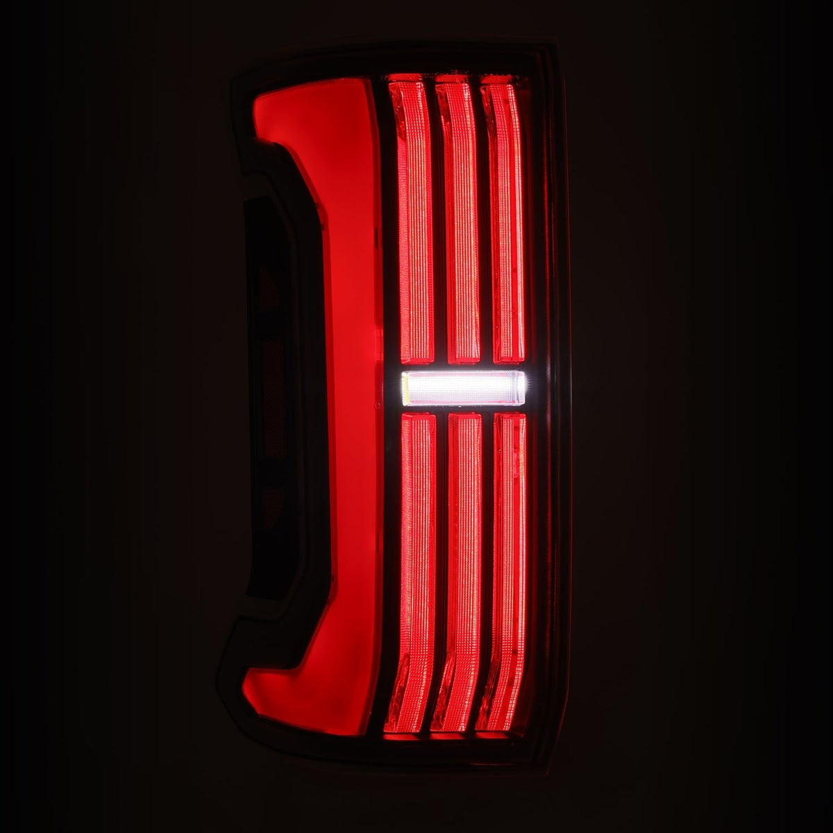 AlphaRex 24-26 Toyota Tacoma NOVA-Series Prismatic LED Tail Lights Black-Red