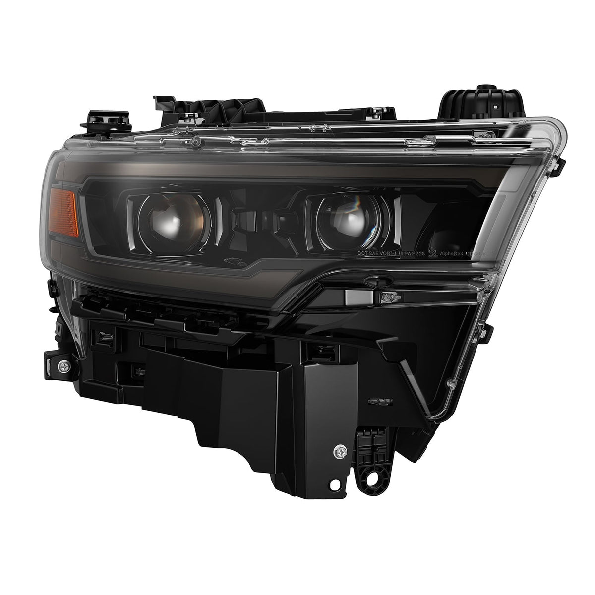 AlphaRex 25-26 Ram 1500 LUXX-Series LED Projector Headlights Alpha-Black