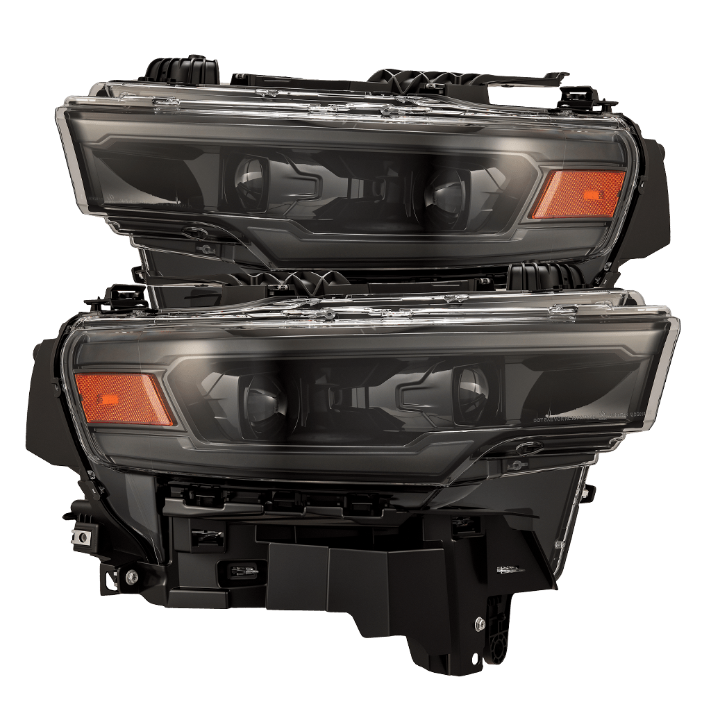AlphaRex 25-26 Ram 1500 LUXX-Series LED Projector Headlights Alpha-Black