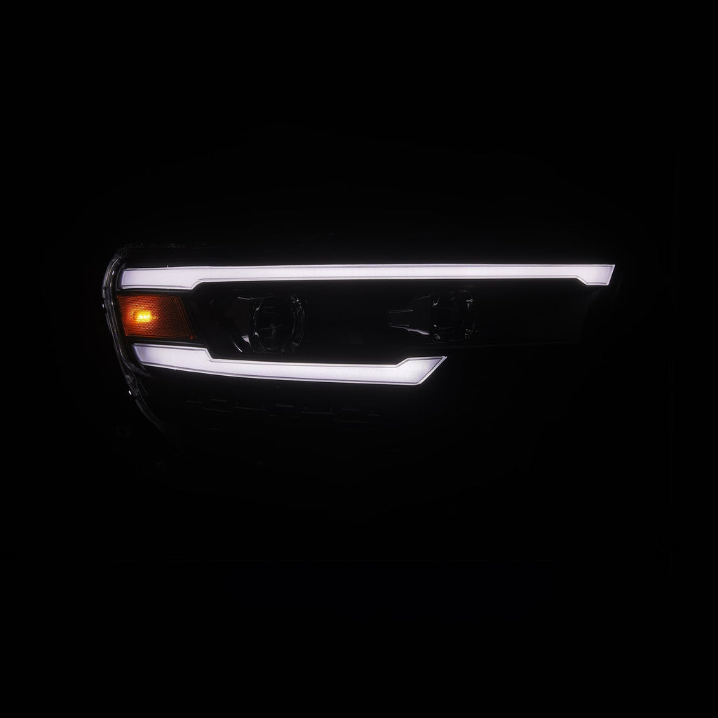 AlphaRex 25-26 Ram 1500 LUXX-Series LED Projector Headlights Black