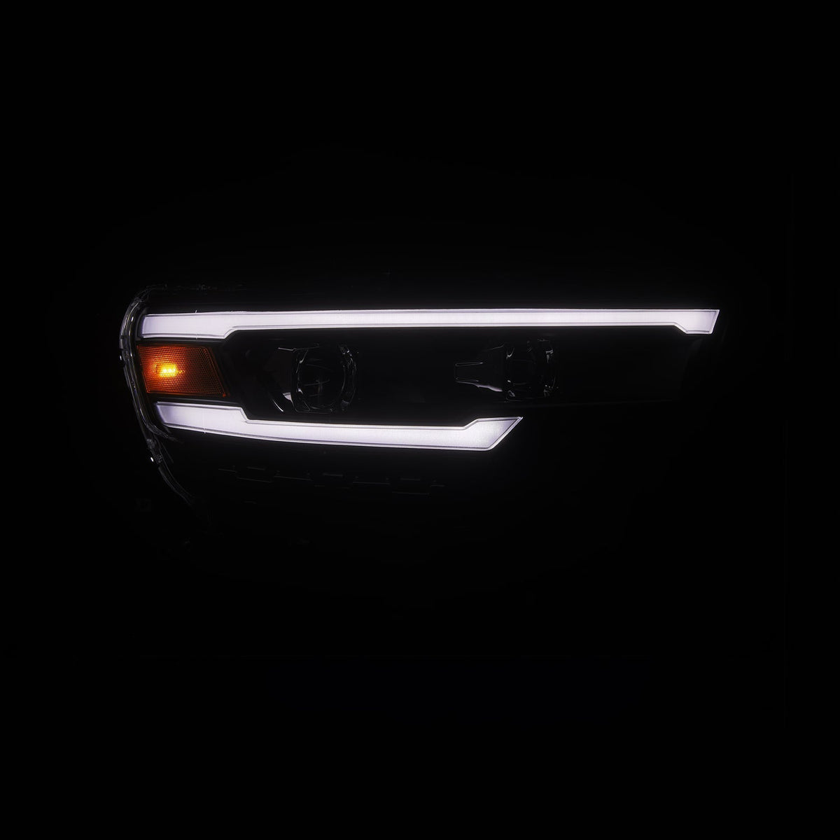 AlphaRex 25-26 Ram 1500 LUXX-Series LED Projector Headlights Black