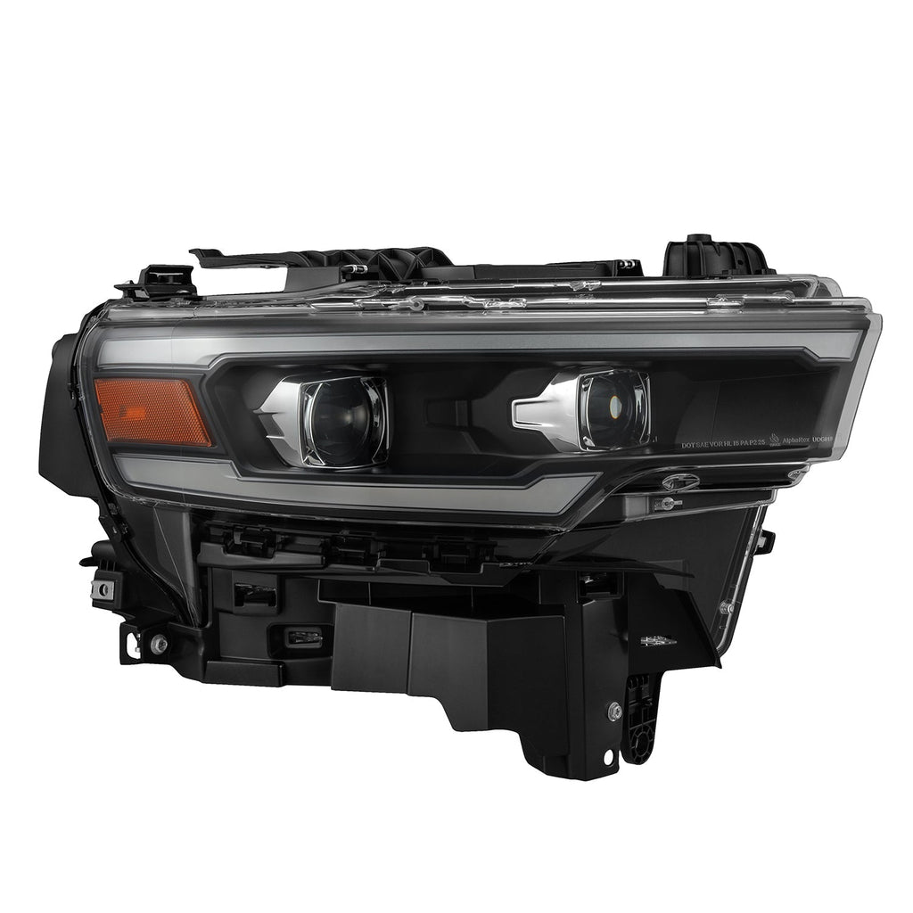 AlphaRex 25-26 Ram 1500 LUXX-Series LED Projector Headlights Black