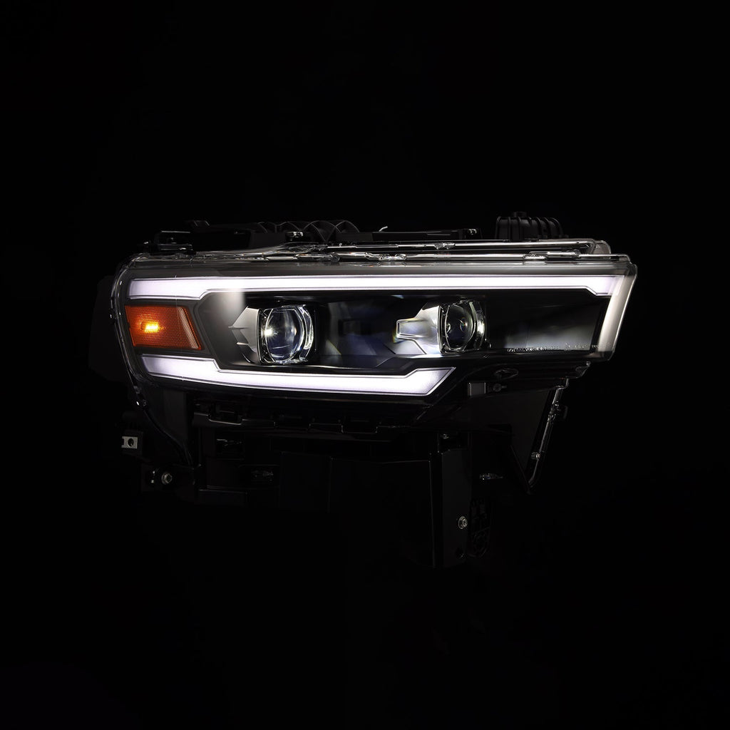 AlphaRex 25-26 Ram 1500 LUXX-Series LED Projector Headlights Black
