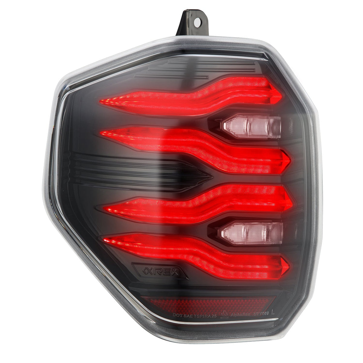 AlphaRex 25-26 Toyota 4Runner LUXX-Series LED Tail Lights Black Clear