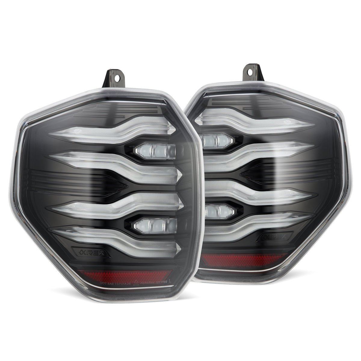 AlphaRex 25-26 Toyota 4Runner LUXX-Series LED Tail Lights Black Clear