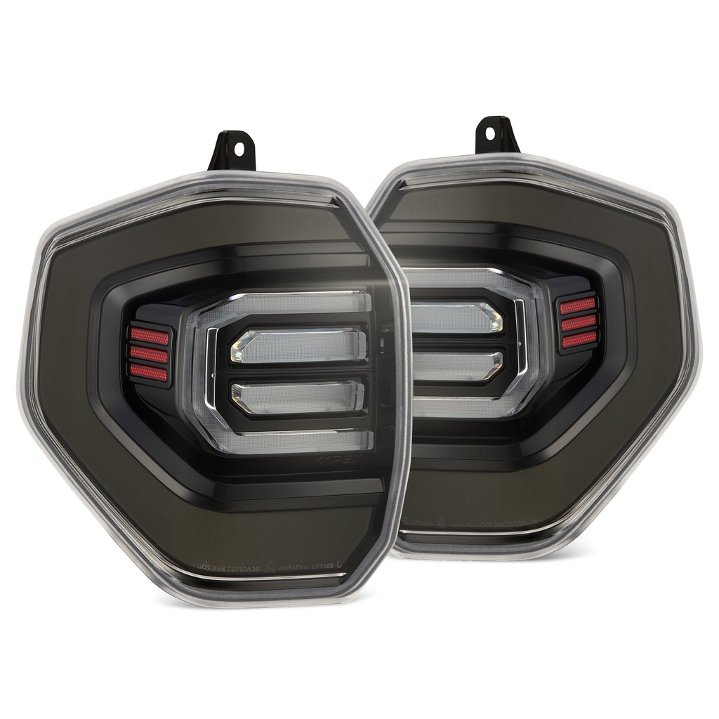 AlphaRex 25-26 Toyota 4Runner NOVA-Series Prismatic LED Tail Lights Black Clear