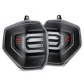 AlphaRex 25-26 Toyota 4Runner TOPO-ETCH NOVA-Series Prismatic LED Tail Lights Black Clear
