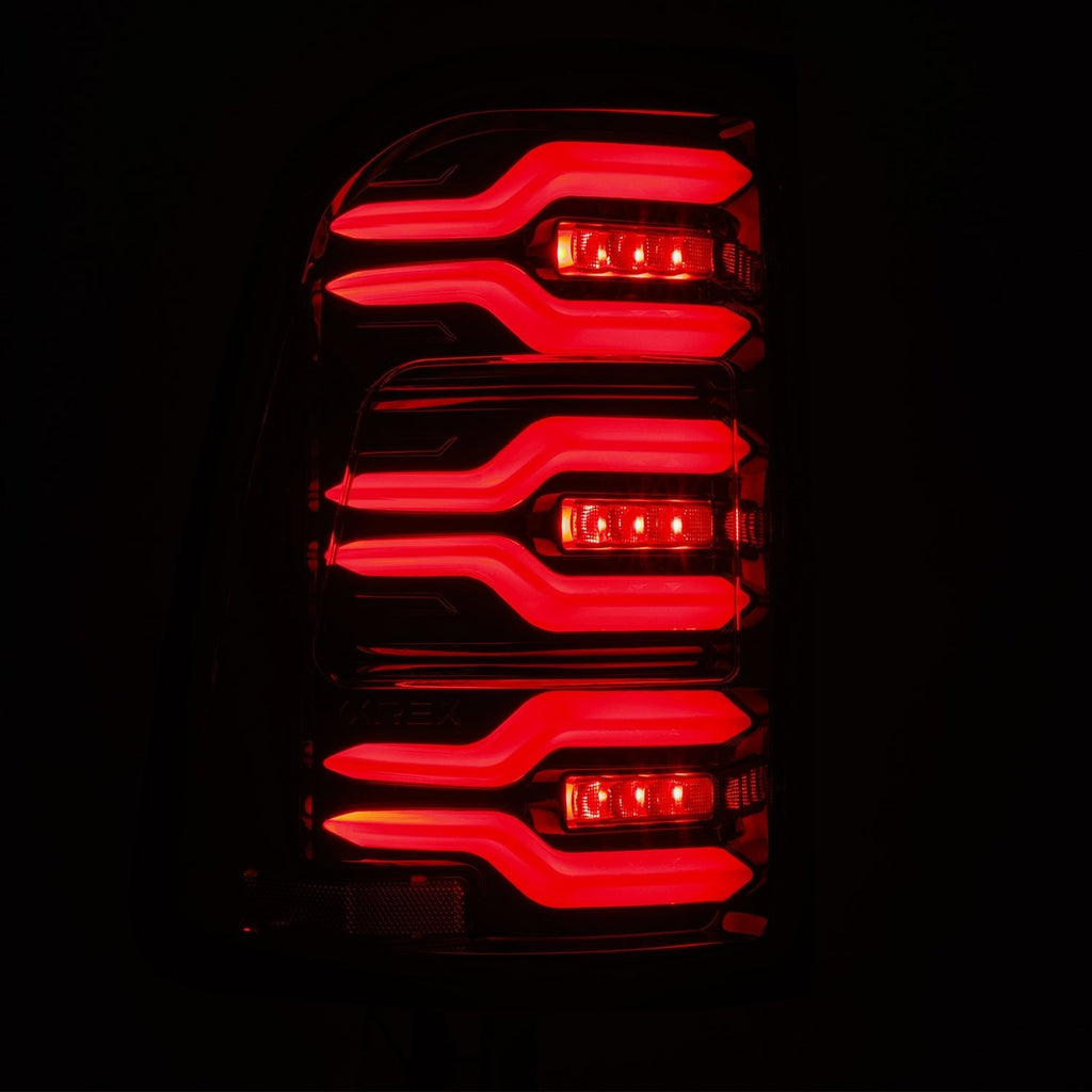 AlphaRex 25-26 Ram 1500 LUXX-Series LED Tail Lights Black Smoke