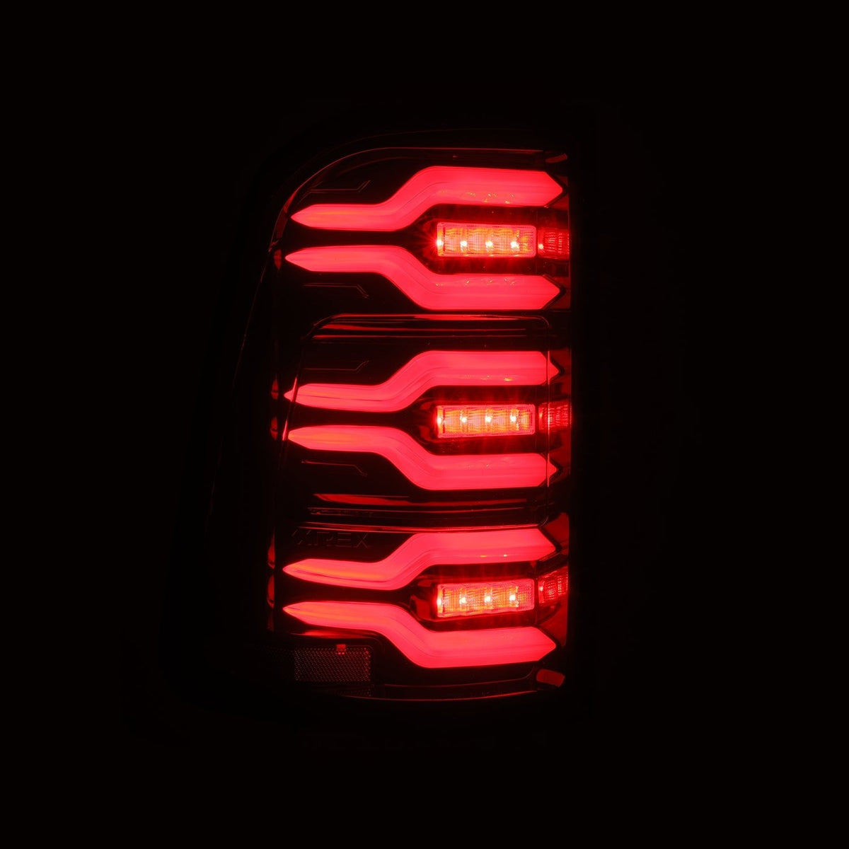 AlphaRex 25-26 Ram 1500 LUXX-Series LED Tail Lights Black-Red
