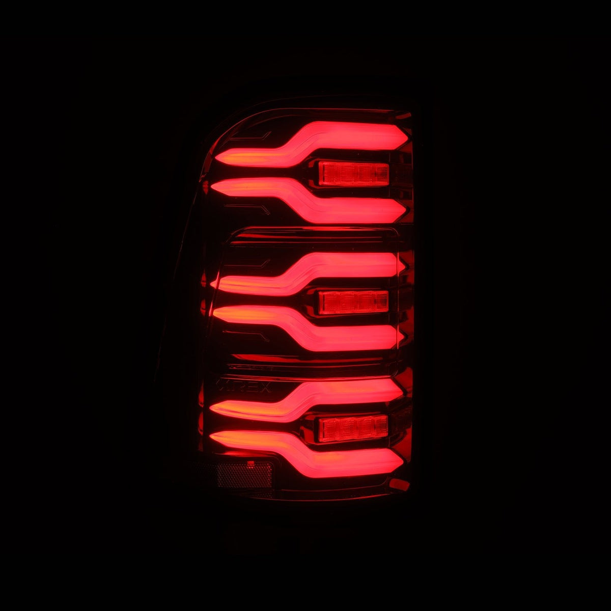 AlphaRex 25-26 Ram 1500 LUXX-Series LED Tail Lights Black-Red