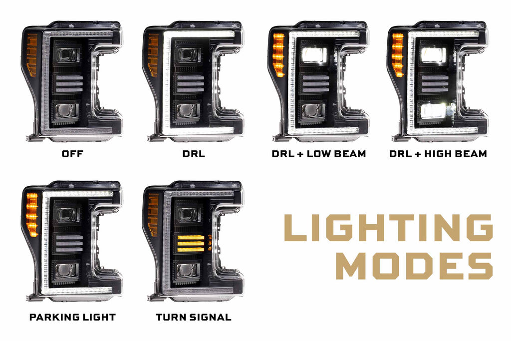 Morimoto 17-19 Ford Super Duty XB Hybrid LED Headlights