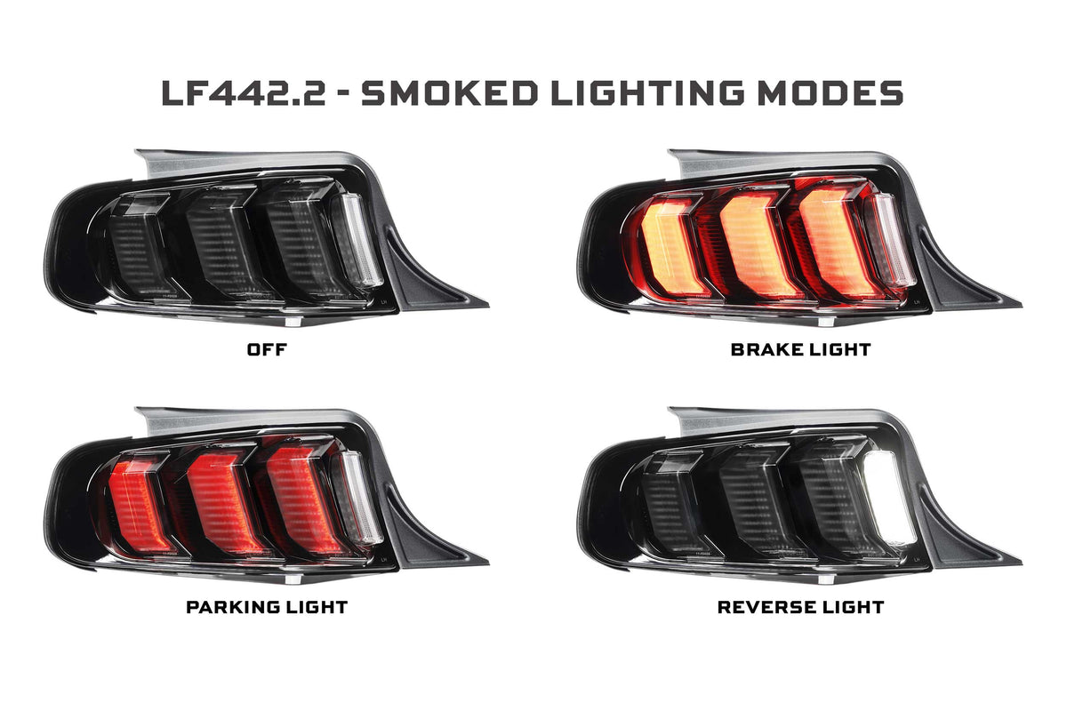 Morimoto 10-12 Ford Mustang Facelift XB LED Tail Lights (Smoked)