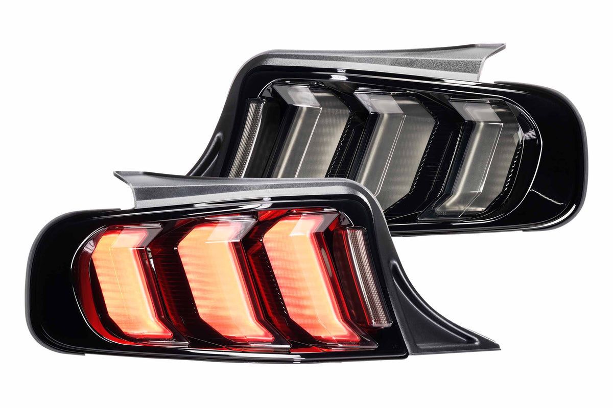 Morimoto 13-14 Ford Mustang Facelift XB LED Tail Lights (Smoked)