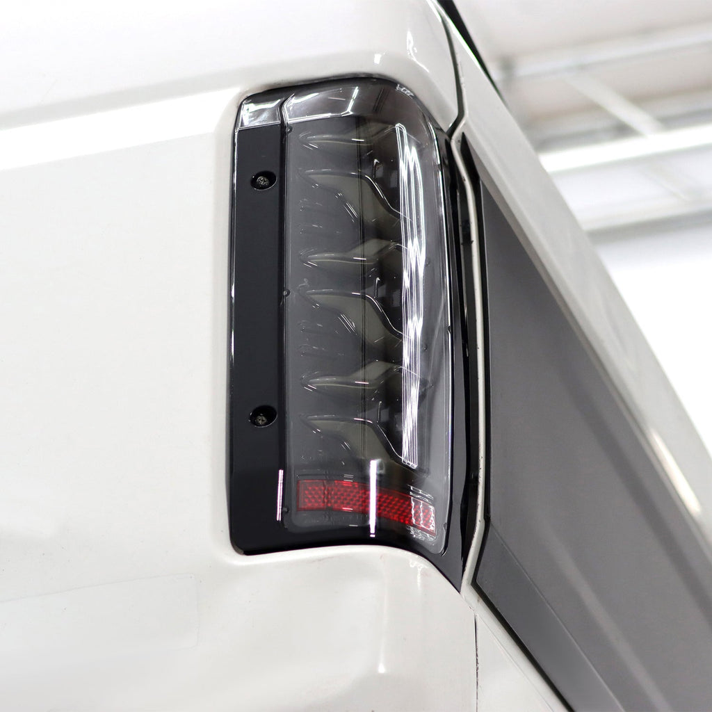 AlphaRex 87-96 Ford F-Series/Bronco LUXX-Series LED Tail Lights Alpha-Black