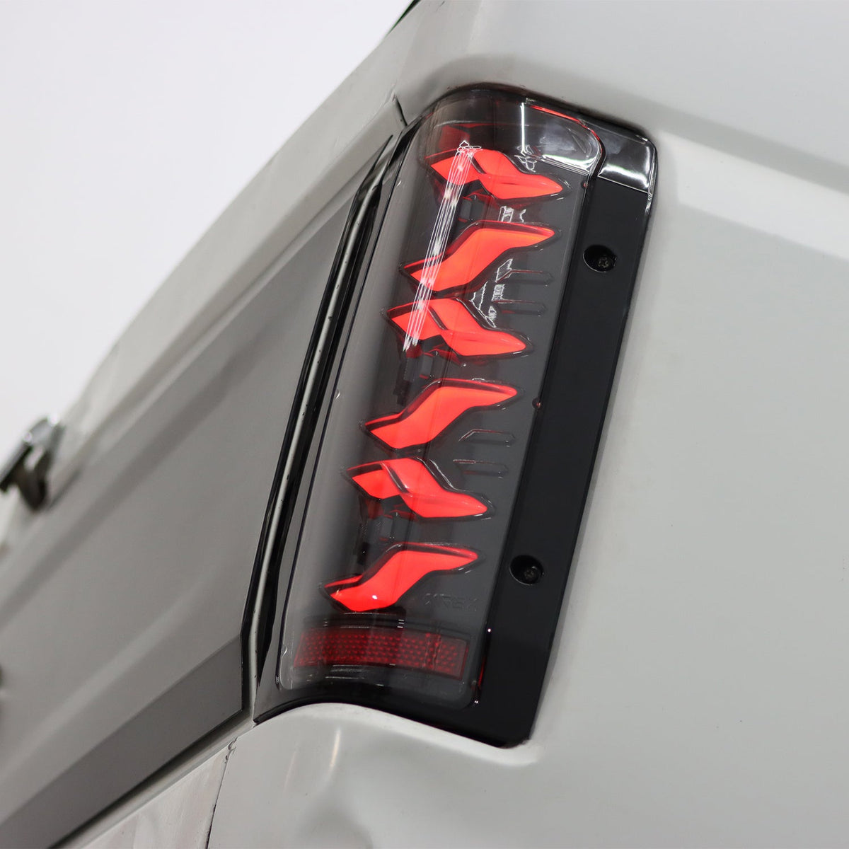 AlphaRex 87-96 Ford F-Series/Bronco LUXX-Series LED Tail Lights Black Smoke