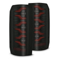 AlphaRex 87-96 Ford F-Series/Bronco LUXX-Series LED Tail Lights Black-Red