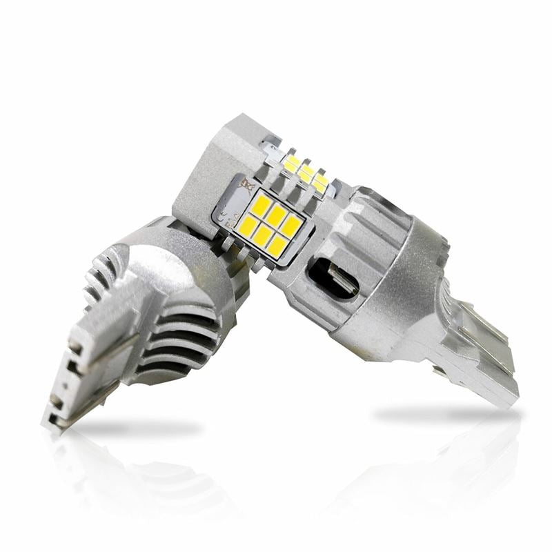 7440 7443 White LED Backup Reverse Light Bulbs Error Free (2 Pack)