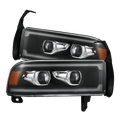 AlphaRex 94-01 Dodge Ram 1500/94-02 Ram 2500/3500 LUXX-Series LED Headlights Black