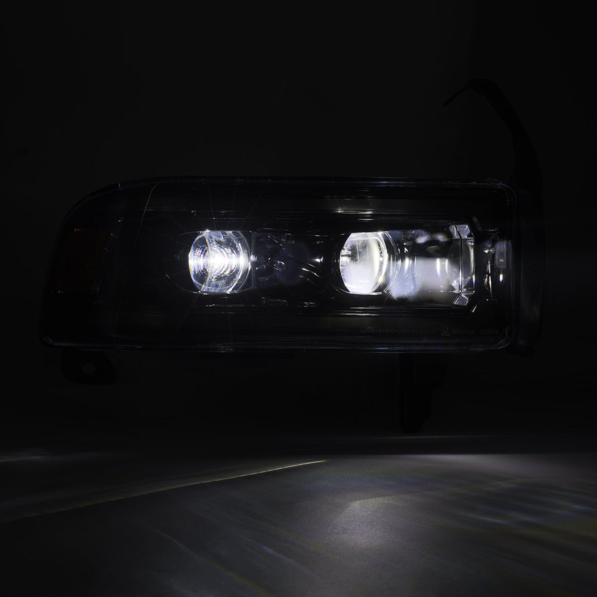 AlphaRex 94-01 Dodge Ram 1500/94-02 Ram 2500/3500 LUXX-Series LED Headlights Alpha-Black