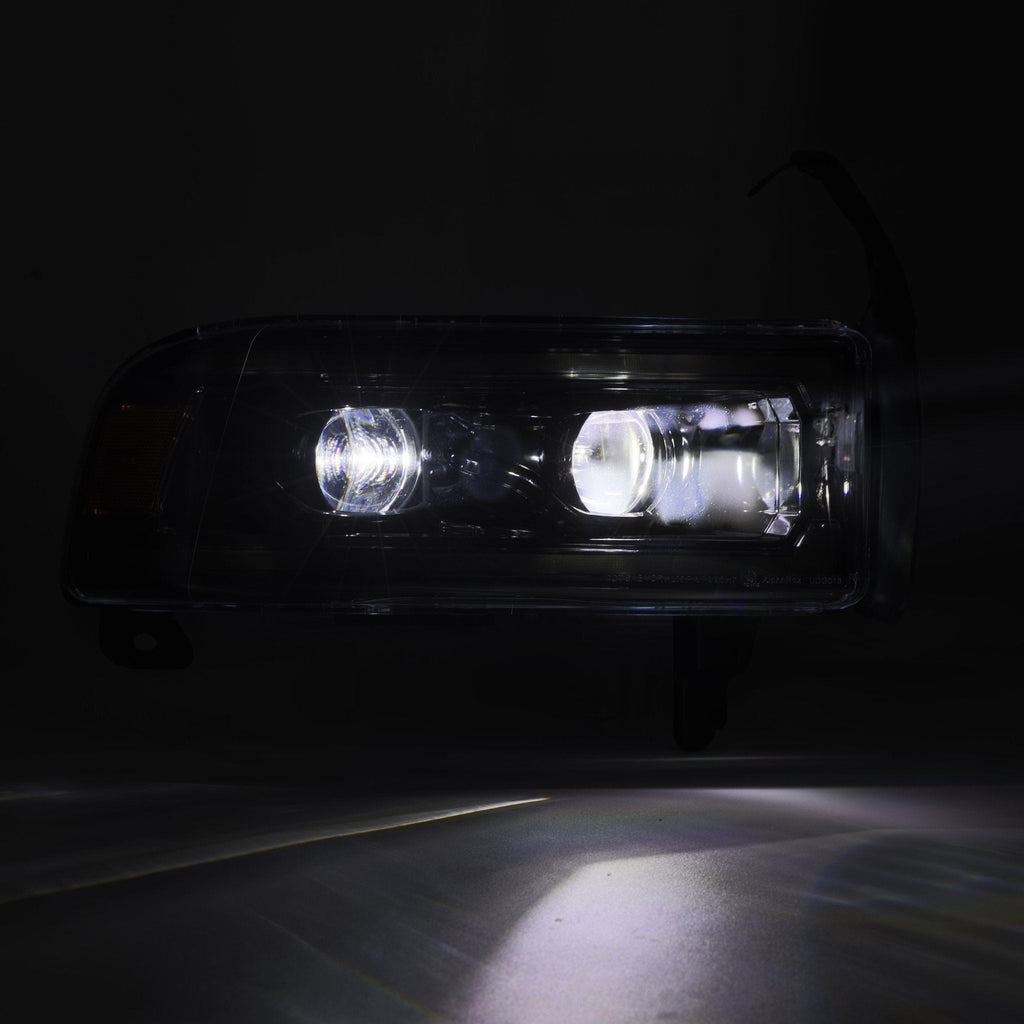 AlphaRex 94-01 Dodge Ram 1500/94-02 Ram 2500/3500 LUXX-Series LED Headlights Black