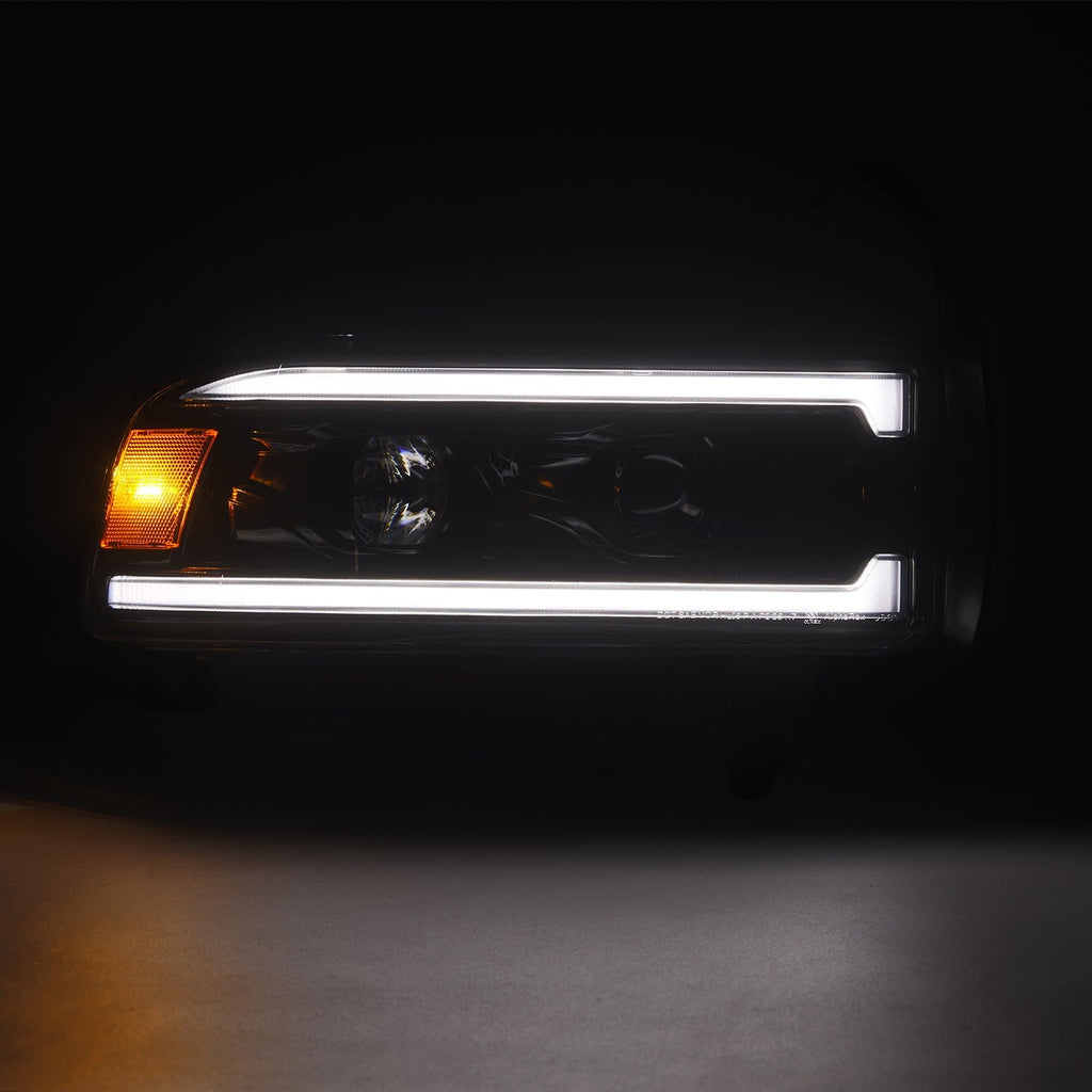 AlphaRex 94-01 Dodge Ram 1500/94-02 Ram 2500/3500 LUXX-Series LED Headlights Alpha-Black