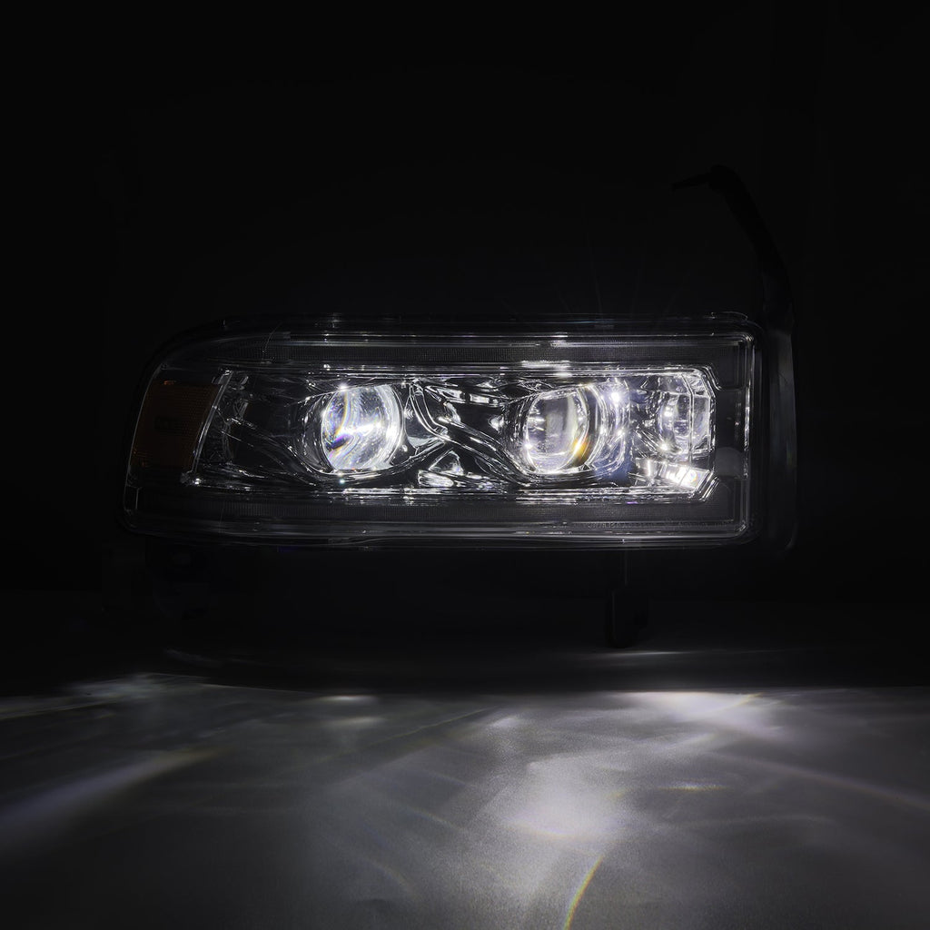 AlphaRex 94-01 Dodge Ram 1500/94-02 Ram 2500/3500 LUXX-Series LED Headlights Chrome