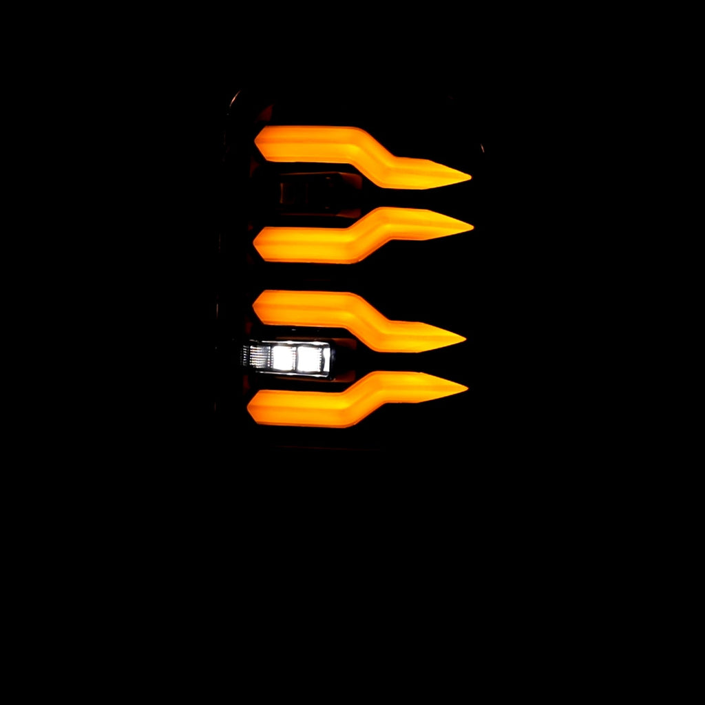 AlphaRex 94-01 Dodge Ram 1500/94-02 Ram 2500/3500 LUXX-Series LED Tail Lights Alpha-Black