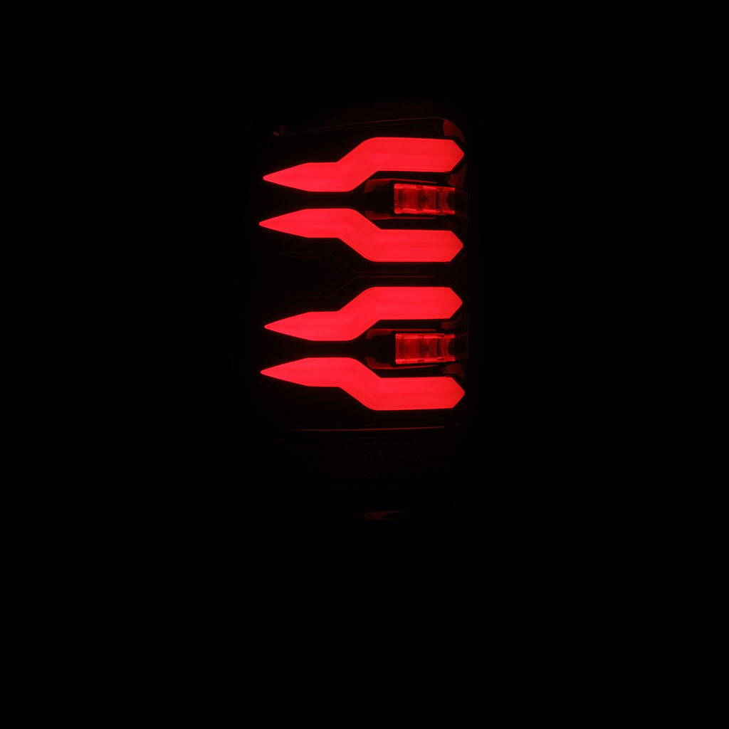 AlphaRex 94-01 Dodge Ram 1500/94-02 Ram 2500/3500 LUXX-Series LED Tail Lights Black-Red