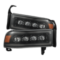 AlphaRex 94-01 Dodge Ram 1500/94-02 Ram 2500/3500 NOVA-Series LED Headlights Alpha-Black