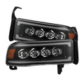 AlphaRex 94-01 Dodge Ram 1500/94-02 Ram 2500/3500 NOVA-Series LED Headlights Black